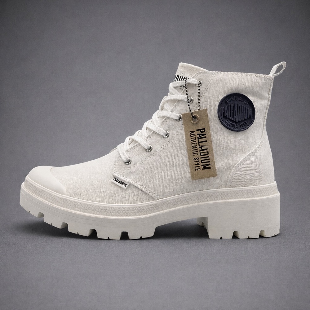Palladium - Pallabase Twill Boot - White Star